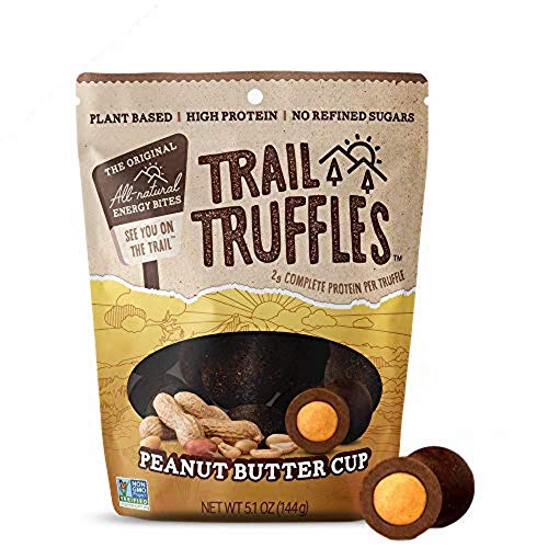 Trail Truffles – Dark Chocolate Nut-Butter Filled Protein Bites