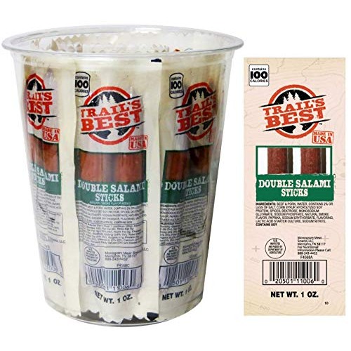 Trail’S Best 1Oz Double Salami 1 Ounce Packs 15 Count Tub Trail’S Best 1Oz Double Salami 1 Ounce Packs 15 Count Tub