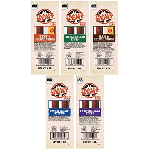 Trail’S Best 45-Piece Beef &Amp; Cheese Stick Sampler Gift Box 45 A