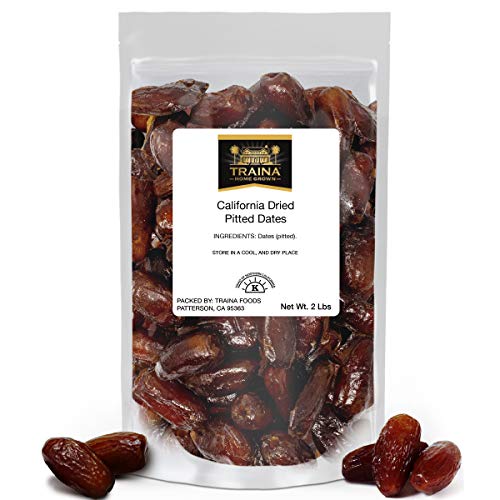 Traina Home Grown California Dried Pitted Dates - Healthy, No Ad