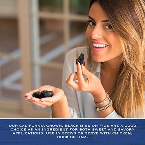 Traina Home Grown California Dried Whole Black Mission Figs - No