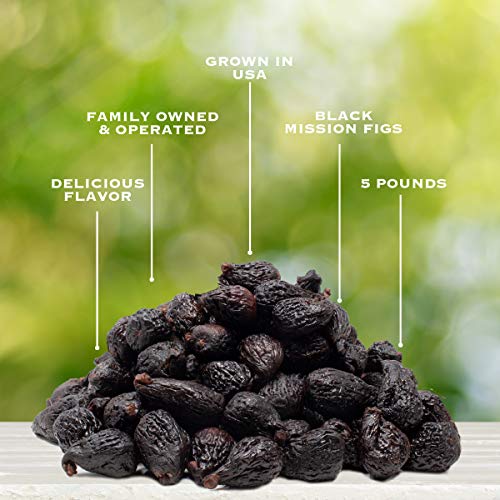 Traina Home Grown California Dried Whole Black Mission Figs - No