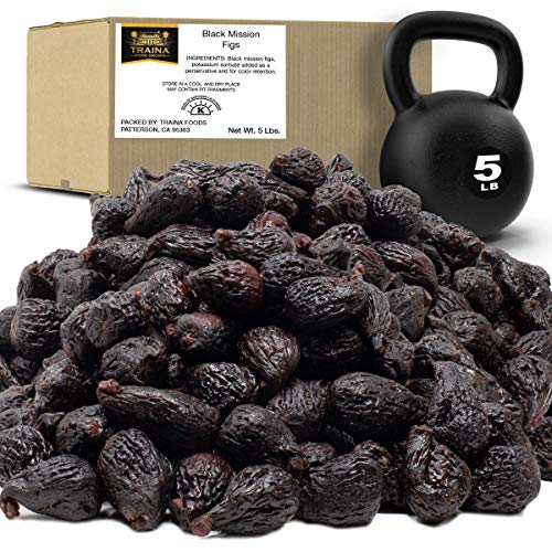 Traina Home Grown California Dried Whole Black Mission Figs - No