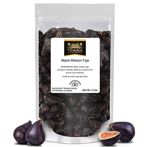Traina Home Grown California Dried Whole Black Mission Figs - No