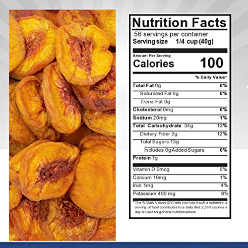 Traina Home Grown California Extra Fancy Dried Peaches - No Suga