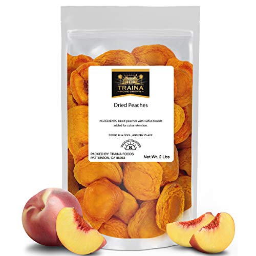 Traina Home Grown California Extra Fancy Dried Peaches - No Suga