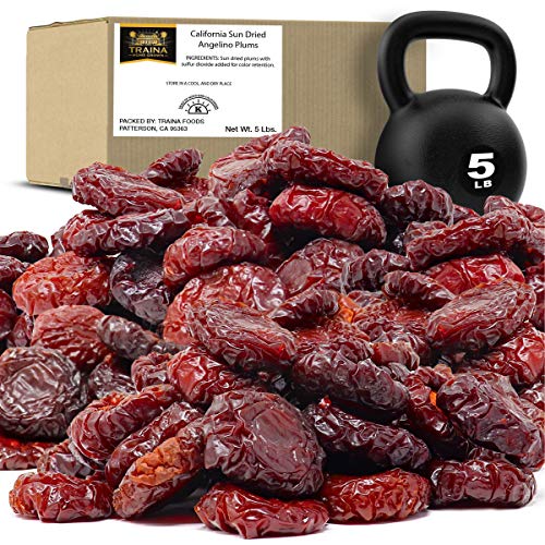 Traina Home Grown California Sun Dried Jumbo Angelino Plums - No