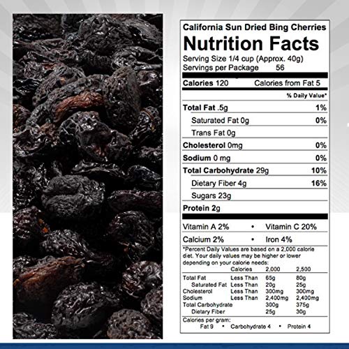 Traina Home Grown California Sun Dried Natural Pitted Cherries -...