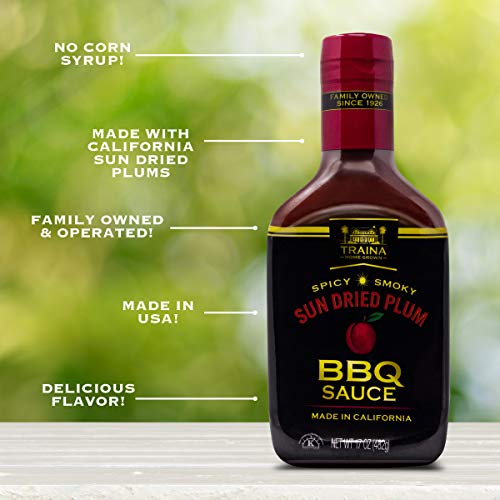 Traina Home Grown California Sun Dried Plum Barbecue Sauce - No