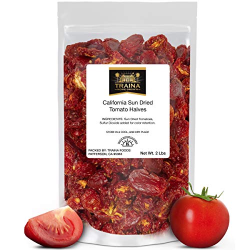 Traina Home Grown California Sun Dried Tomato Halves - Non Gmo,
