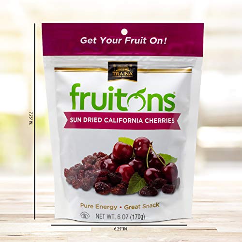 Traina Home Grown Fruitons California Sun Dried Cherries - No Su
