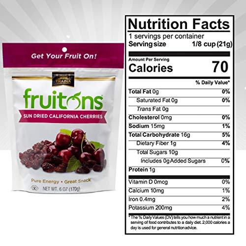 Traina Home Grown Fruitons California Sun Dried Cherries - No Su