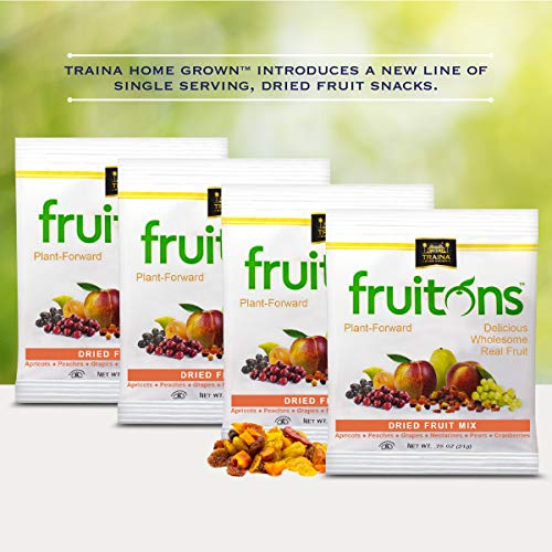 Traina Home Grown Fruitons Sun Dried Fruit Mix Apricots, Peaches