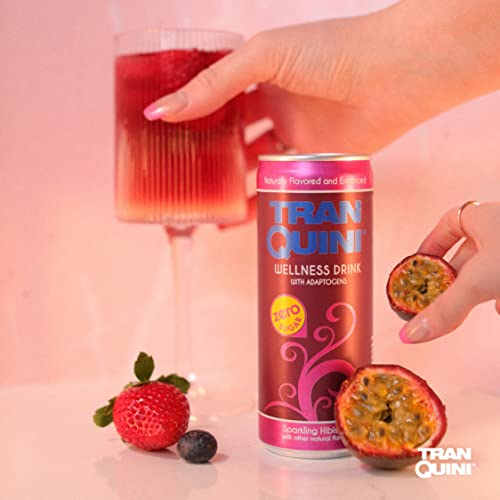 Tranquini Adaptogen Drink, Calming Sparkling Water, Gluten Free,...