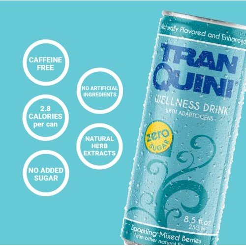 Tranquini Calming Drink With Herbal Adaptogens | Sparkling Water...