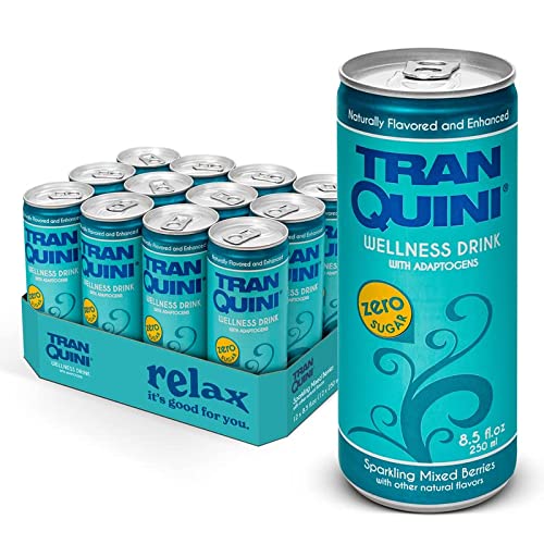 Tranquini Calming Drink With Herbal Adaptogens | Sparkling Water...