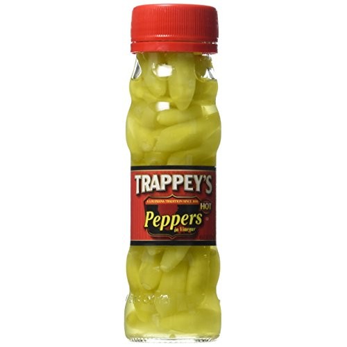 Trappeys Peppers In Vinegar, Hot, 4.5 Oz, 3 Pack