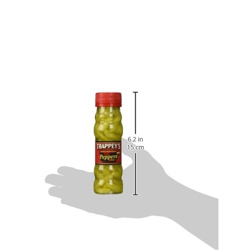 Trappeys Hot Peppers In Vinegar, 4.5-Ounce Glass Bottles Pack