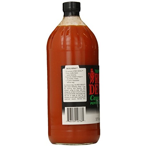 Trappeys Hot Sauce, Red Devil, 32 Ounce