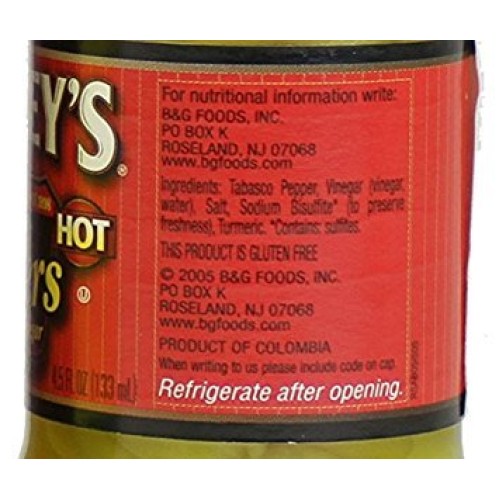 Trappeys Peppers In Vinegar, Hot, 4.5 Oz Pack Of 4 Trappeys Peppers In Vinegar, Hot, 4.5 Oz Pack Of 4