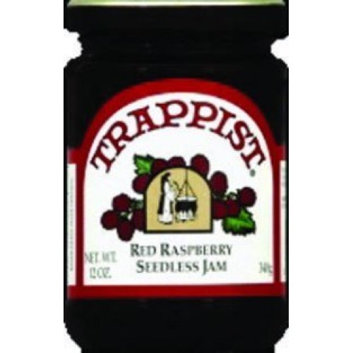 Trappist Preserve Jam, Red Raspberry, Sdls, 12-Ounce Pack Of 6