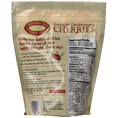 Traverse Bay Fruit Dried Cherries, 14 Ounce Traverse Bay Fruit Dried Cherries, 14 Ounce