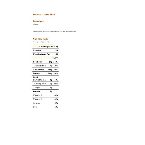 In Shell Jumbo Natural Walnuts - 3 Lb.