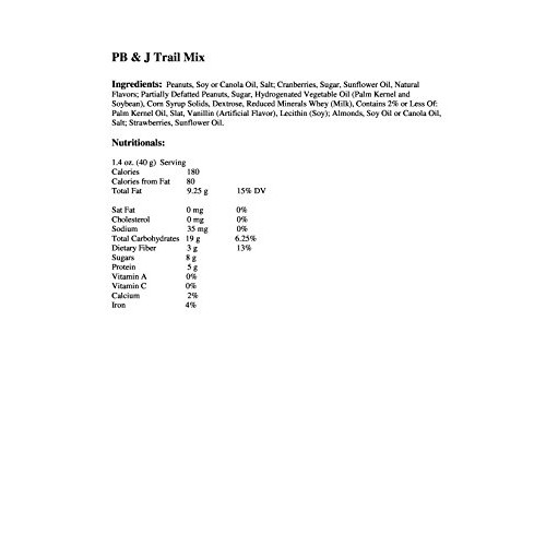 Pb &Amp; J Trail Mix - 5 Lb. Bag Real Strawberries!