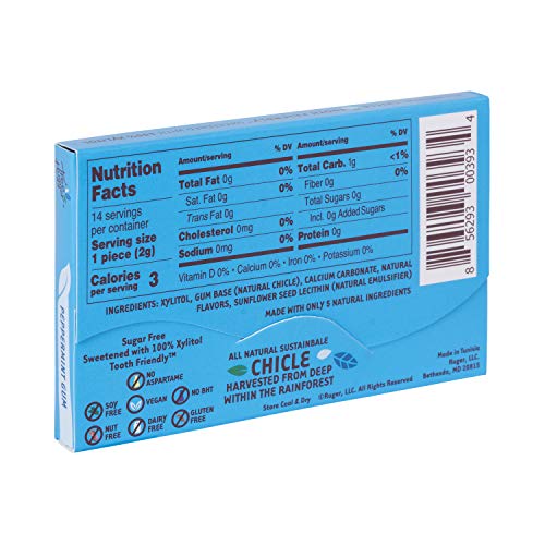 Tree Hugger Mini Sticks Real Rain Forest Chicle Gum Sweetened Wi