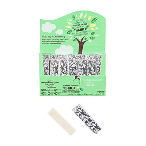 Tree Hugger Mini Sticks Real Rain Forest Chicle Gum Sweetened Wi