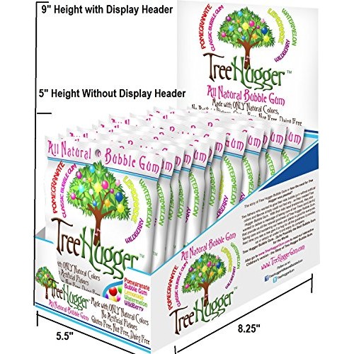 Tree Hugger Fruit Bubble Gum, 2 Ounce Pack Of 12