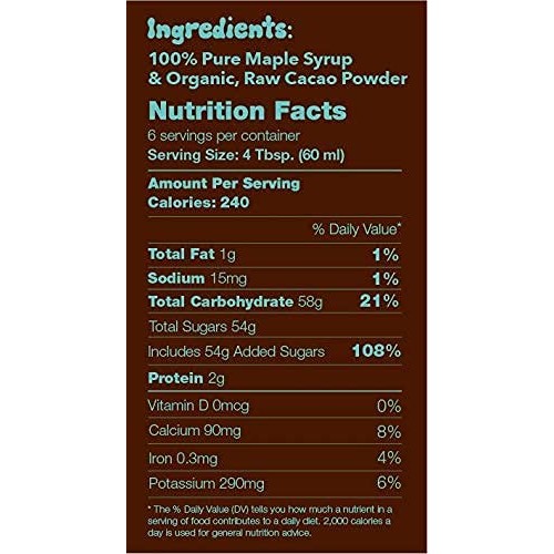 Tree Juice Chocolate Maple Syrup | 100% Pure Grade A Maple Syrup