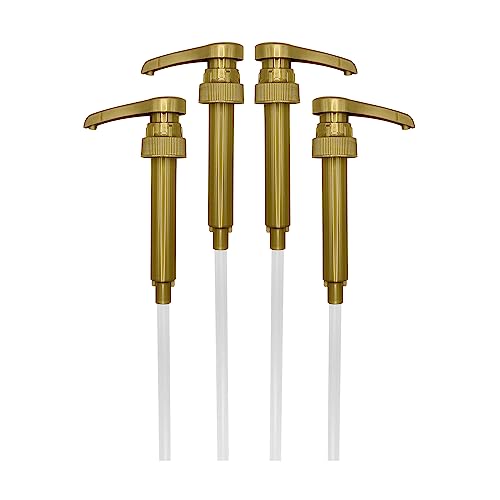 Tribe Gold Coffee and Water Syrup Pump | Fits Torani, Jordans S...