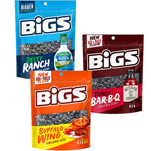 BIGS Sunflower Seeds Variety Sampler Value Pack | Includes Taco,...
