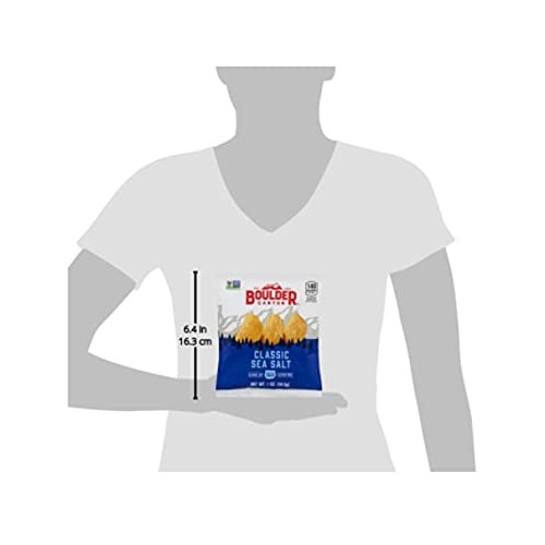 Boulder Canyon Sea Salt Kettle Chips, 1 Ounce | 12 Count