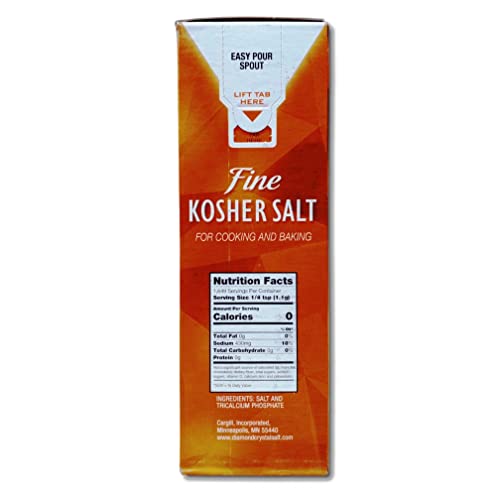 Fine Kosher Salt 8 Lb. Value Pack | 64 Ounce Box | Pack of 2