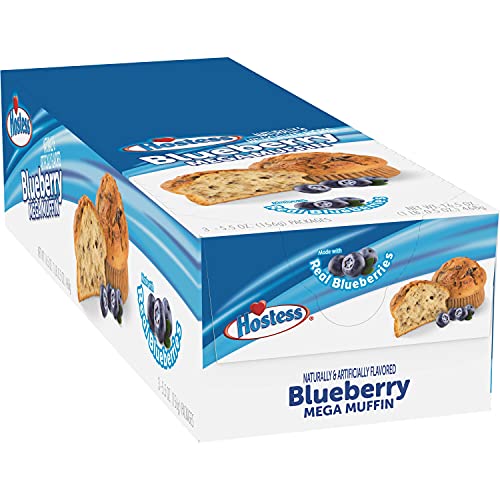 Jumbo Muffins by Hostess Variety Pack | Blueberry, Banana, Doubl...