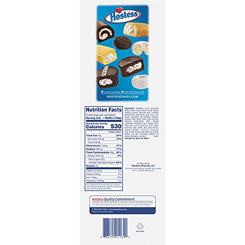 Jumbo Muffins by Hostess Variety Pack | Blueberry, Banana, Doubl...