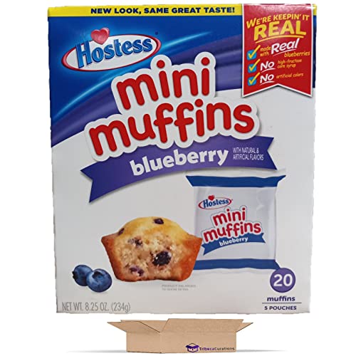Mini Muffins by Hostess | 8.25 Ounce | Combo | Pack of 2 40 Tot...
