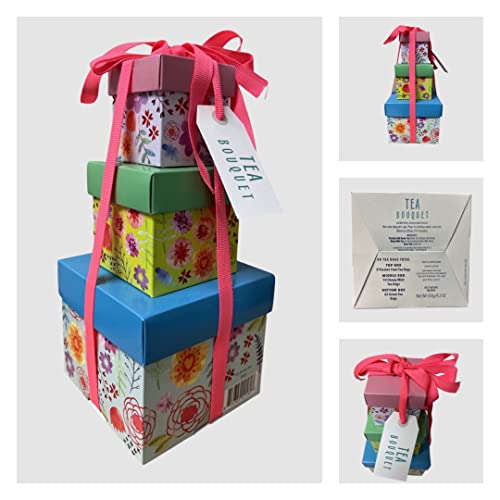 Tea Gift Set For Tea Lovers | Tea Bouquet Gift Box Tower | 80 Te