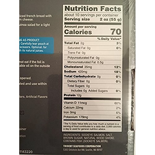 Trident Wild Alaskan Smoked Sockeye Salmon - 567G/20 Oz