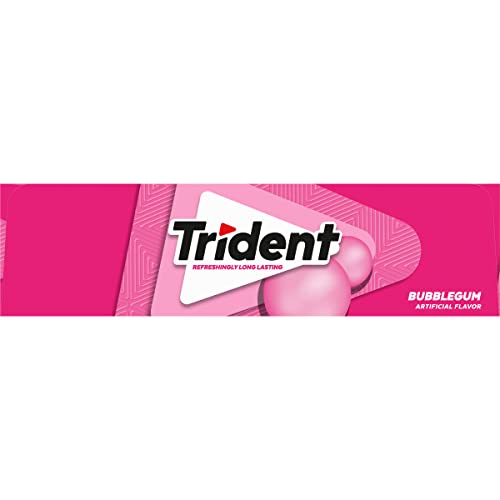 Trident Bubblegum Sugar Free Gum, 12 Packs Of 14 Pieces 168 Tot