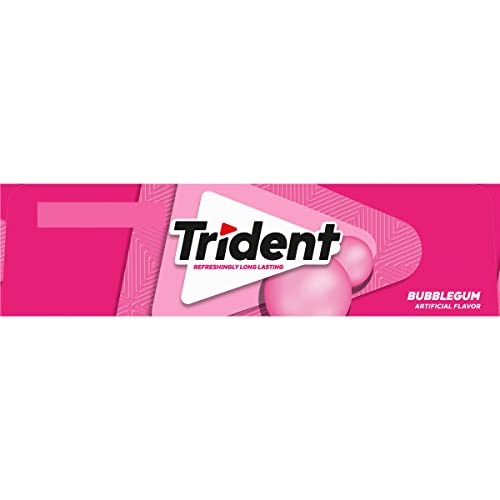 Trident Bubblegum Sugar Free Gum, 12 Packs Of 14 Pieces 168 Tot