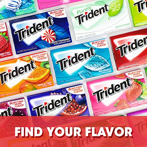 Trident Cinnamon Sugar Free Gum, 12 Packs Of 14 Pieces 168 Tota