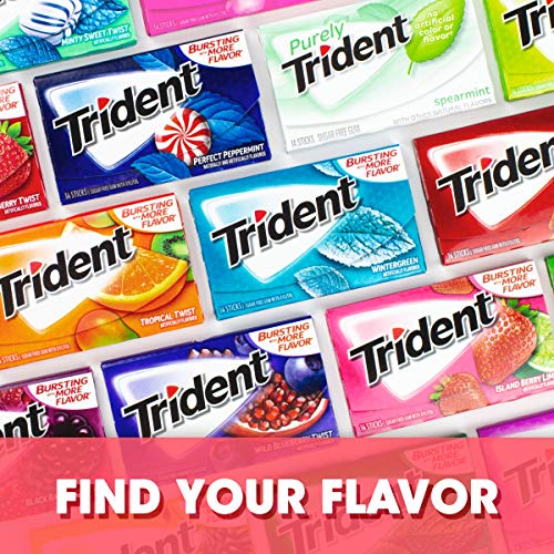 Trident Island Berry Lime Sugar Free Gum - With Xylitol - 12 Pac