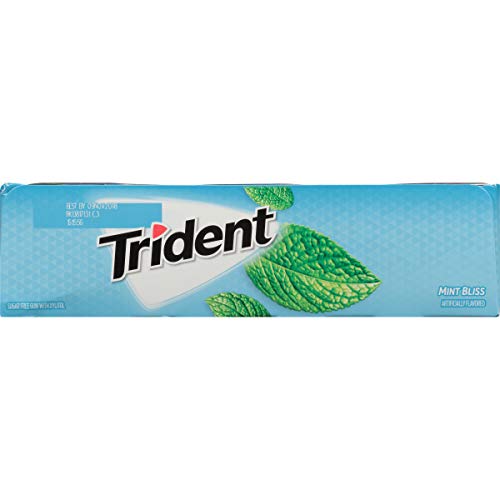 Trident Mint Bliss Sugar Free Gum, 12 Packs Of 14 Pieces 168 Pi