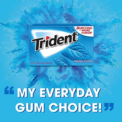 Trident Original Flavor Sugar Free Gum - With Xylitol - 12 Packs