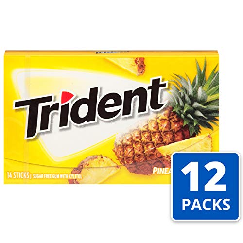 Trident Pineapple Twist Sugar Free Gum, Made With Xylitol, 12 Pa