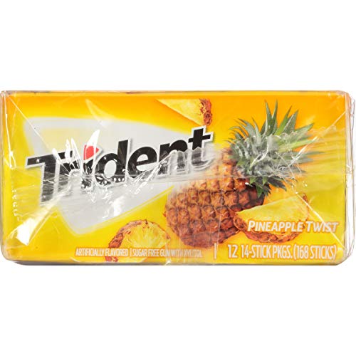 Trident Pineapple Twist Sugar Free Gum, Made With Xylitol, 12 Pa
