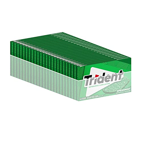 Trident Spearmint Sugar Free Gum, 24 Packs of 14 Pieces 336 Tot...